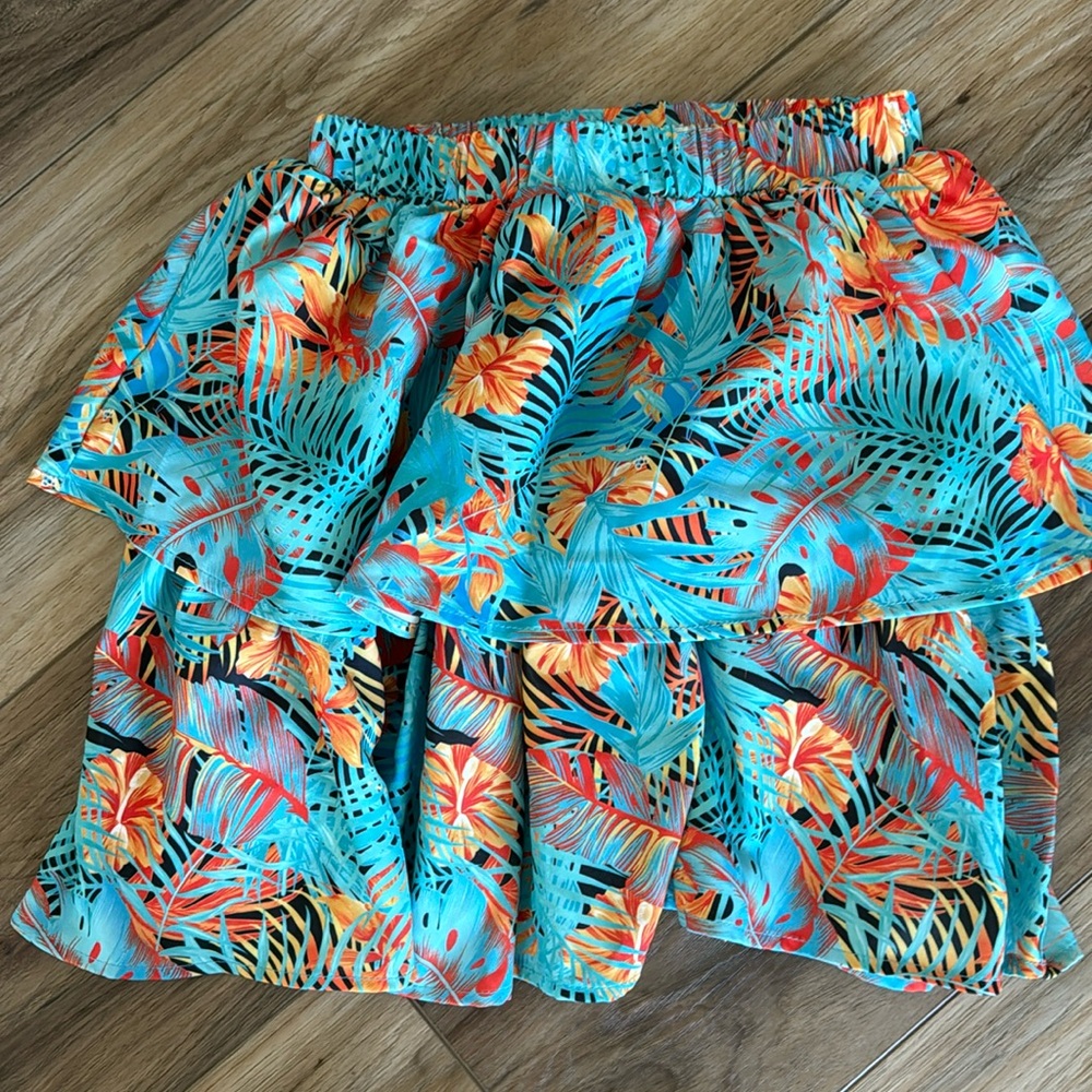 Girls tropical print skirt